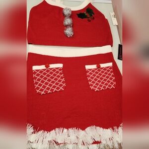 Christmas 2 Piece Set top and skirt